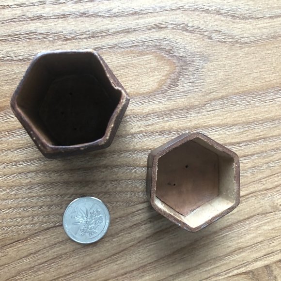 Leather trinket box (vintage) - Picture 3 of 4